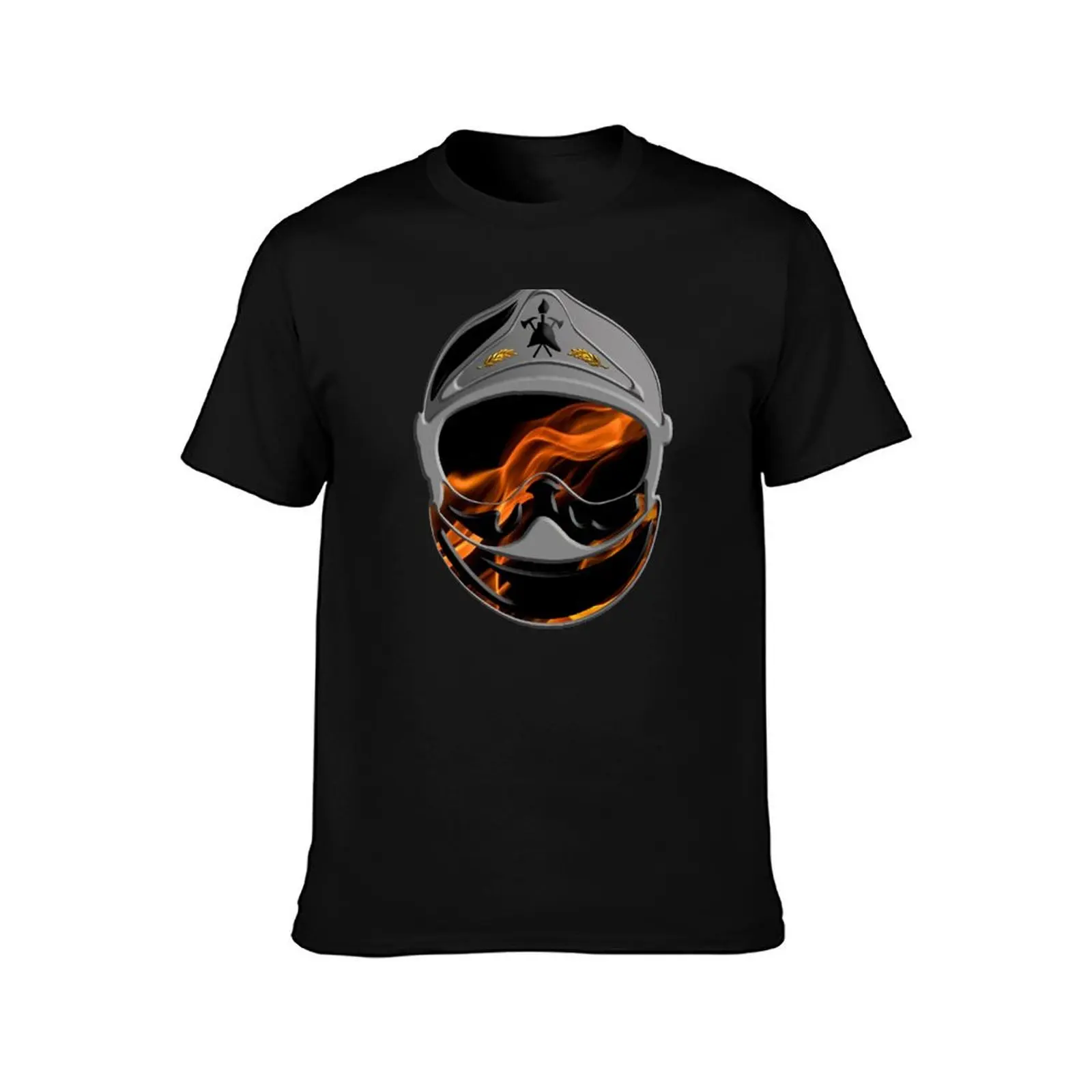 French firefighters helmet superb flame firefighter helmet T-Shirt Thanksgiving Casual Tee T-Shirt