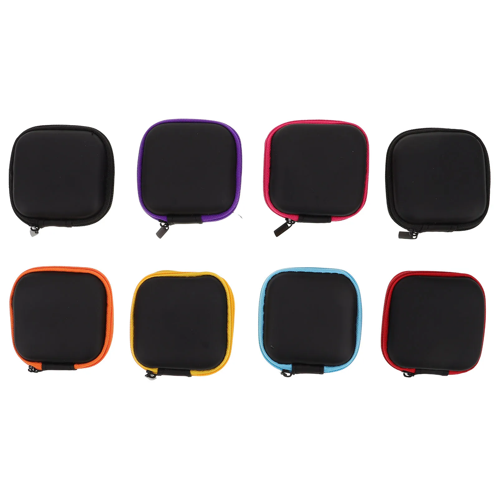 

8pcs Headphone Storage Bag Multifunctional Organizer Pouch for Earbuds Data Cables Portable Wired Earphone Case Durable Travel