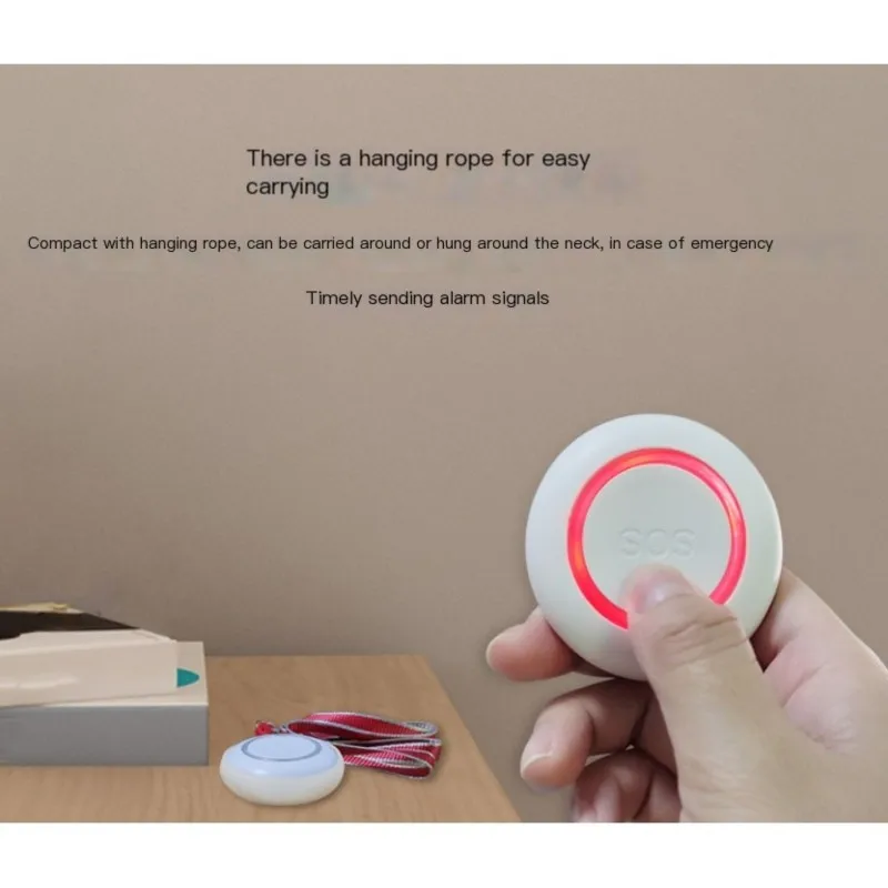 

Y43A-Tuya Wifi Smart Home SOS Emergency Button Alarm For Handicapped Caregiver Pager Wireless Nurse Alert System For Elderly