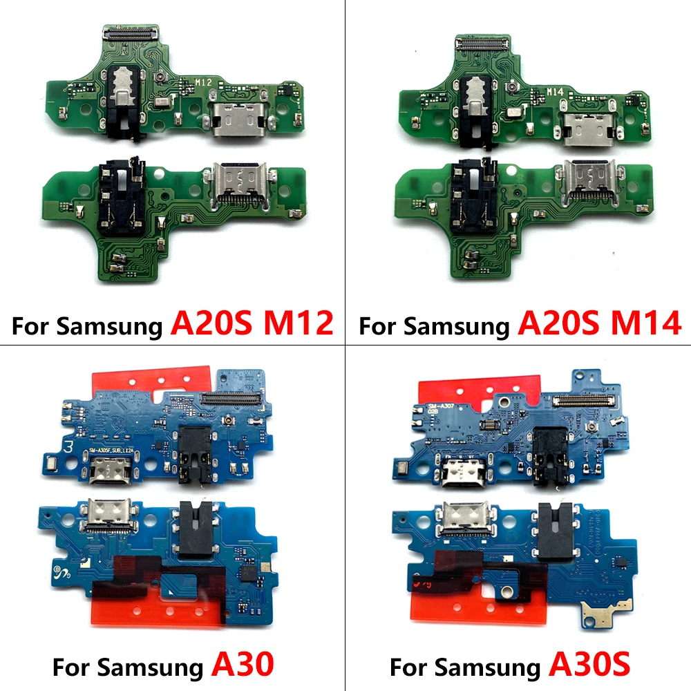 USB Charging Port Charger Board Flex Cable For Samsung A01 A02 A10 A11 A12 Dock Plug Connector With Microphone