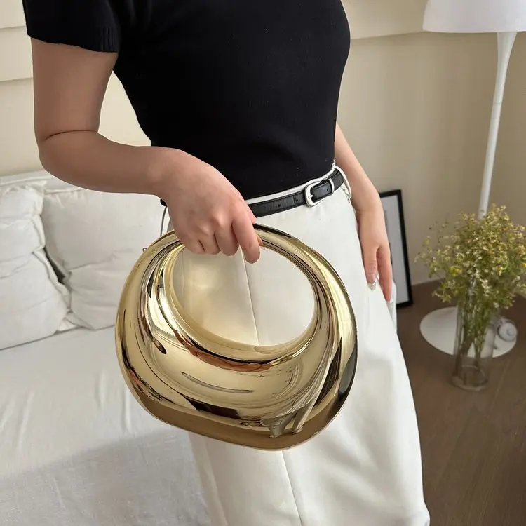 

2026 New Luxury Evening Bag, Mini Top Handle Chain Strap, Adjustable Convertible Shoulder Crossbody Clutch for Party Wedding
