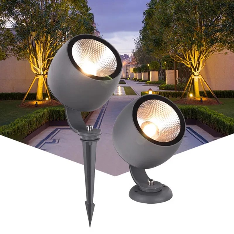 new LED COB Garden lighting 10W 20W 30W Outdoor Spike Lawn Lamp Waterproof Lighting Led Light Garden Path Spotlights 110V AC220V