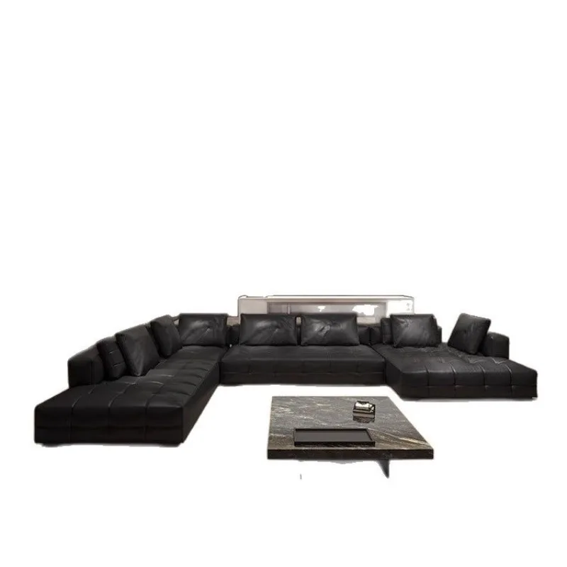 

Кожаный дизайнерский итальянский диван для гостиной высокого класса