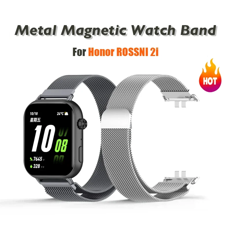 Stainless Steel Metal Magnetic Milanese Strap Band For Honor Choice ROSSINI 2i Wristband mesh Loop Band Bracelet Watchband
