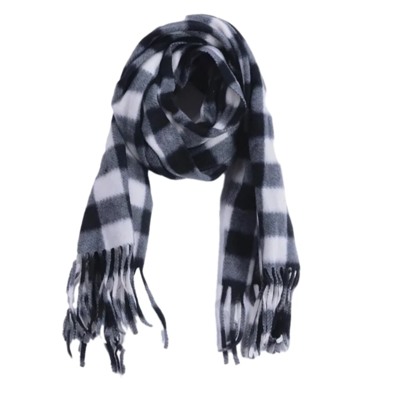 Classical Tassels Christmas Fall Winter Scarf Long Plaids Blanket 160x30cm Warm Scarf Big Tartan Scarves Wrap Shawl