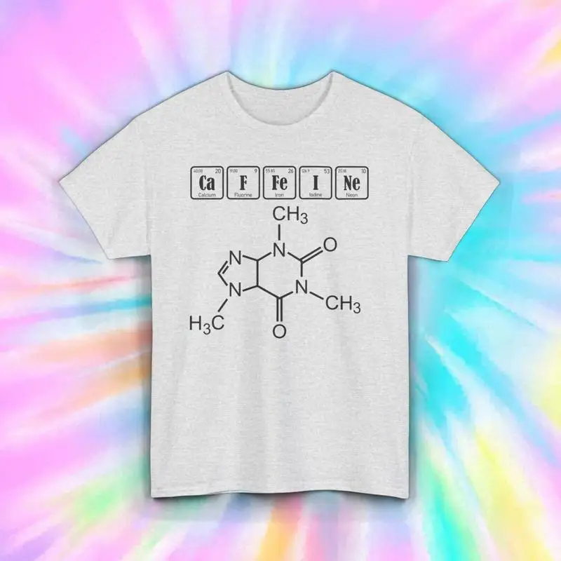 

Caffeine Molecule T Shirt Chemistry Science Nerd