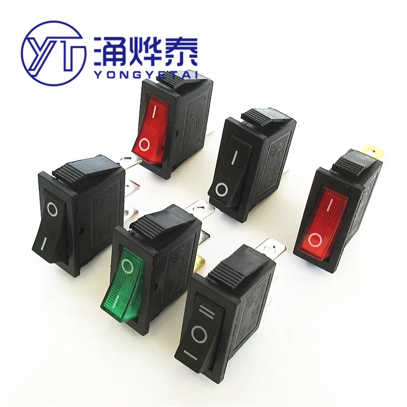 YYT 5PCS KCD3 electric cooker electric heating switch accessories with light button wok 3500W multi-function electric
