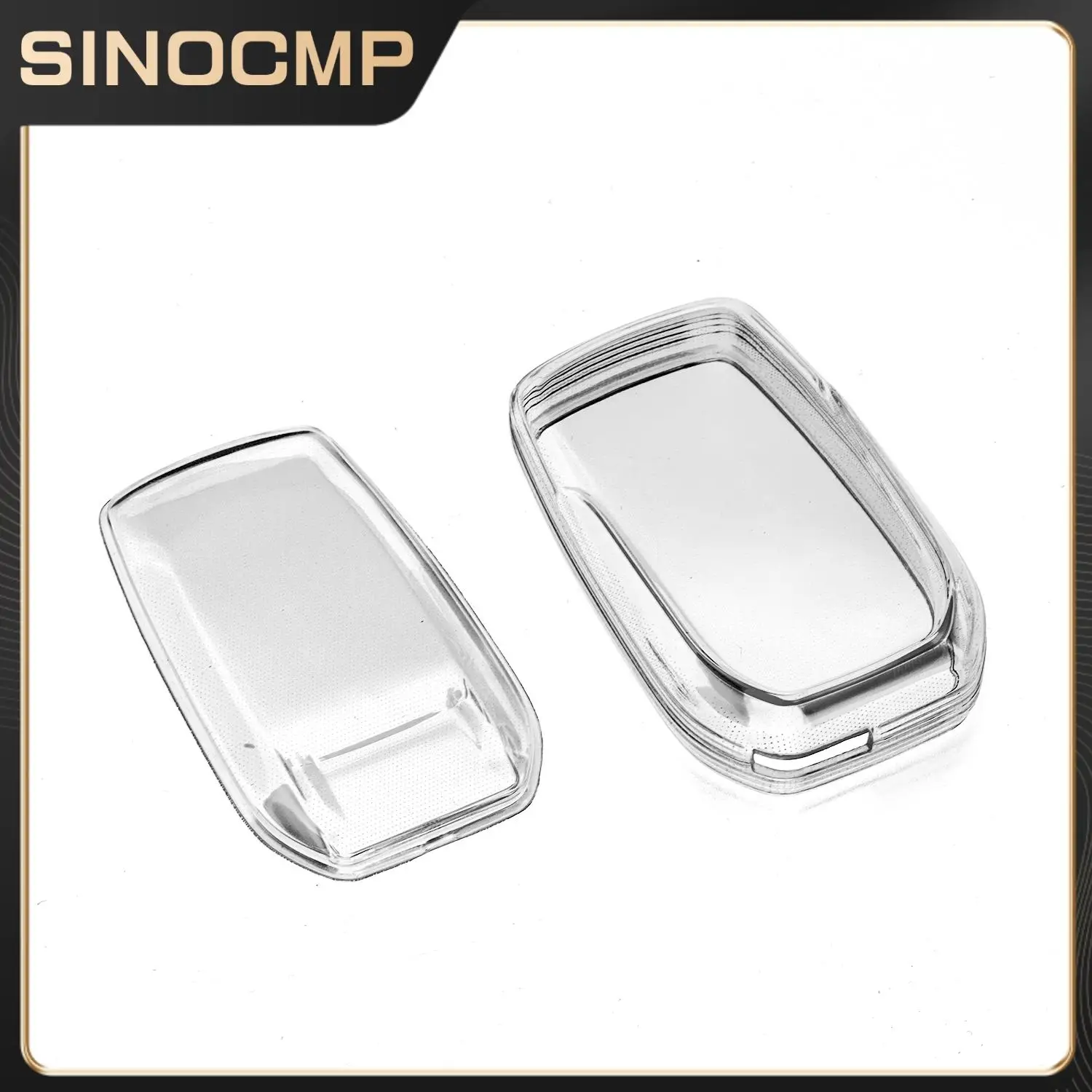 

Key Fob Cover Case Holder Transparent Clear Smart Car Key Accessories For Toyota Corolla Cross 2021-2023 key Fob case Parts