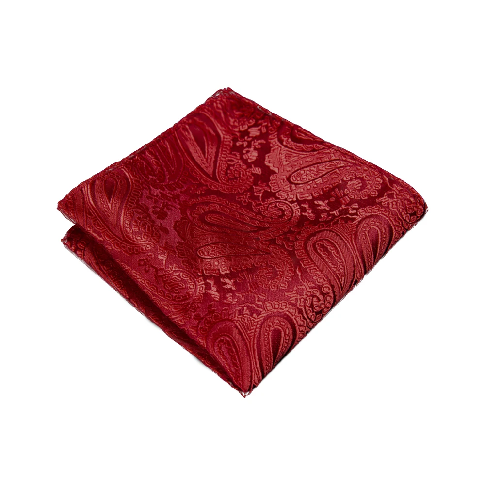 Gratis Verzending Ikepeibao Paisley Zakdoek Mannen Paisley Bloemen Zwart Pocket Plein Hanky