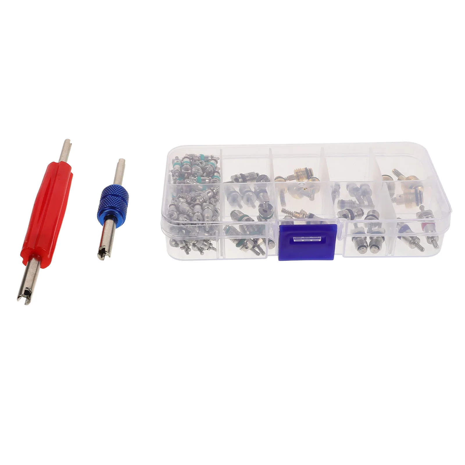 

102pcs Air Conditioner Valve Core Kit Car R134A Refrigeration Easy Installation Portable Repair Tool For Conditioning