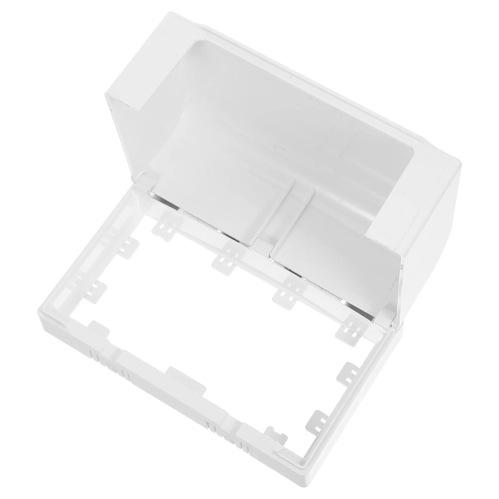 

Double Socket Waterproof Electrical Outlet Cover Adhesive Mounted Outdoor Receptacle Protector Box Elevated Splash Proof