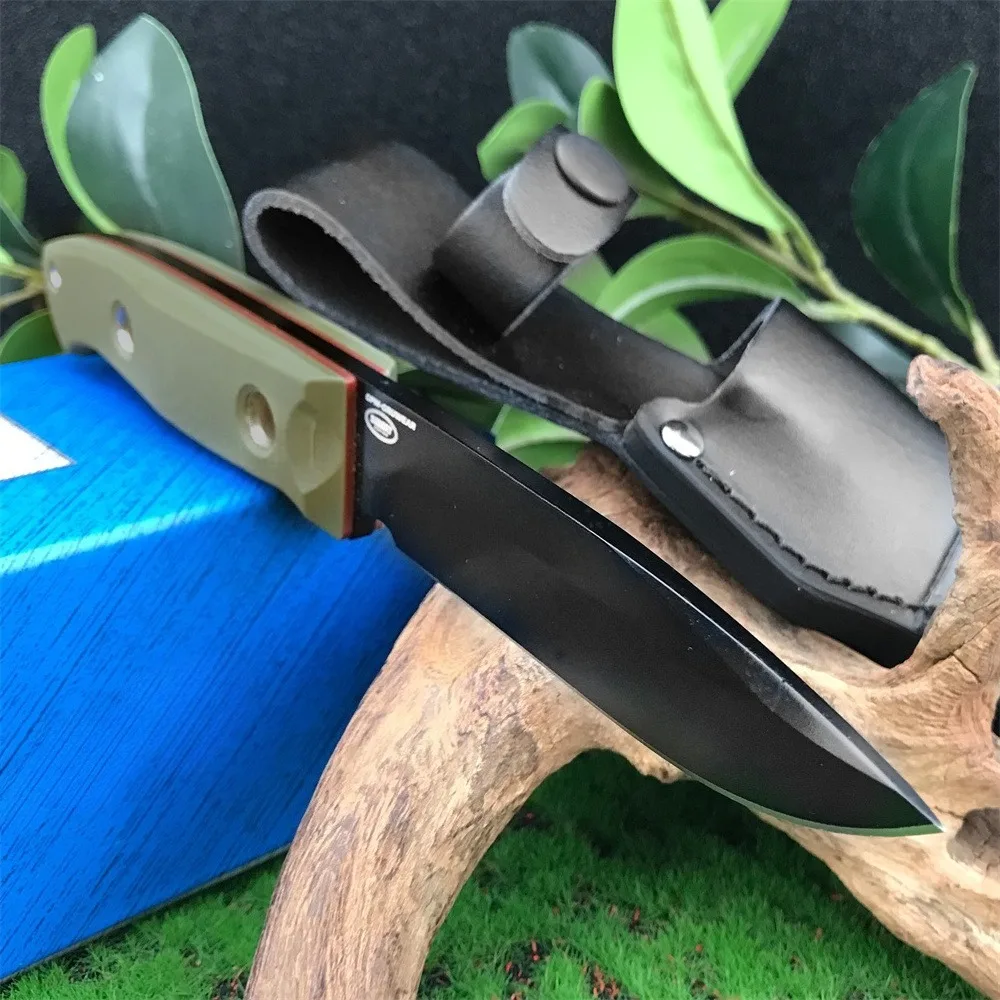 BM Bushcrafter couteau droit lame D2 manche G10 haute dureté couteaux de survie de chasse tactique outils EDC de poche