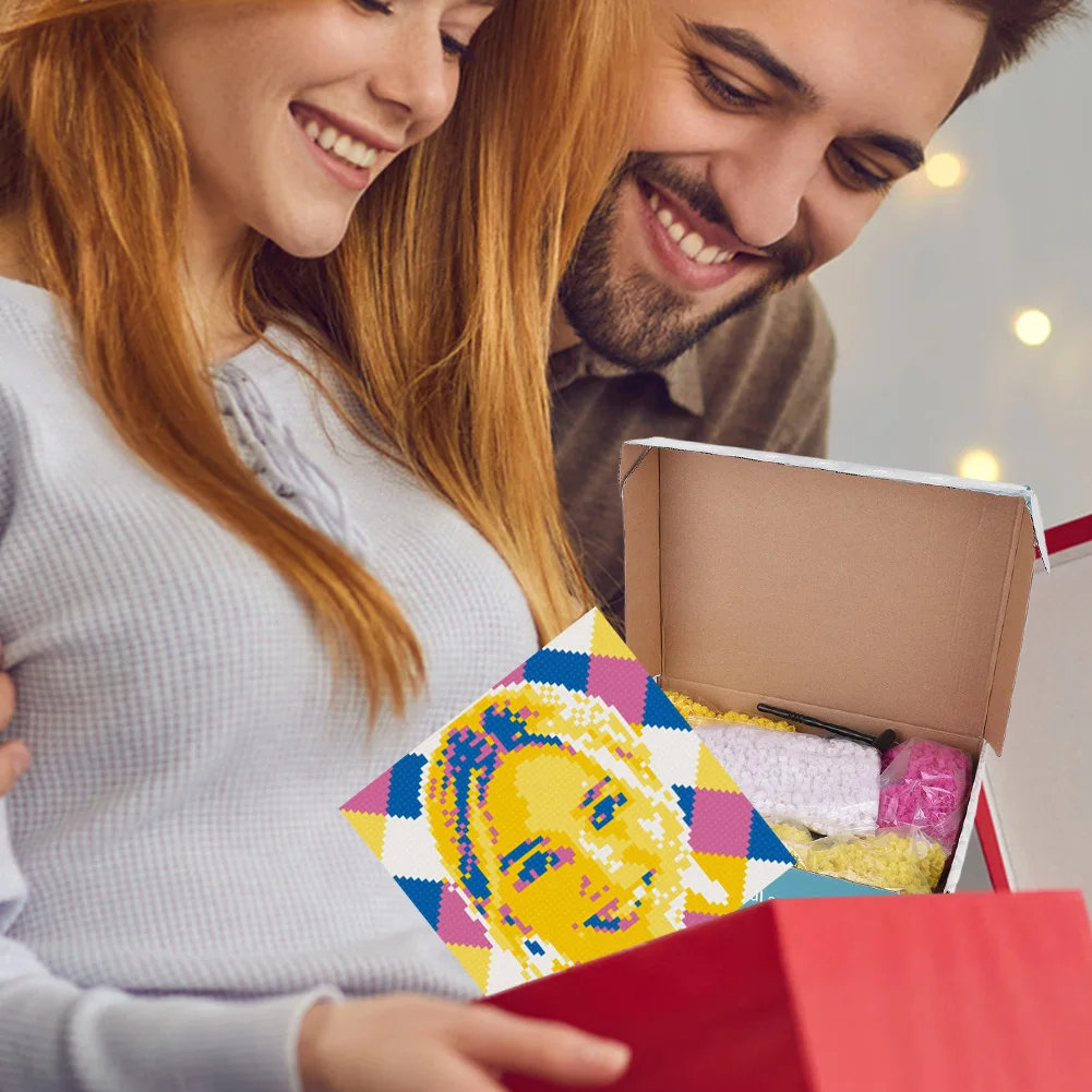 クリエイティブ AI ビルディングブロックパズルピクセルアートレンガモザイクポートレートビルディングキットギフト