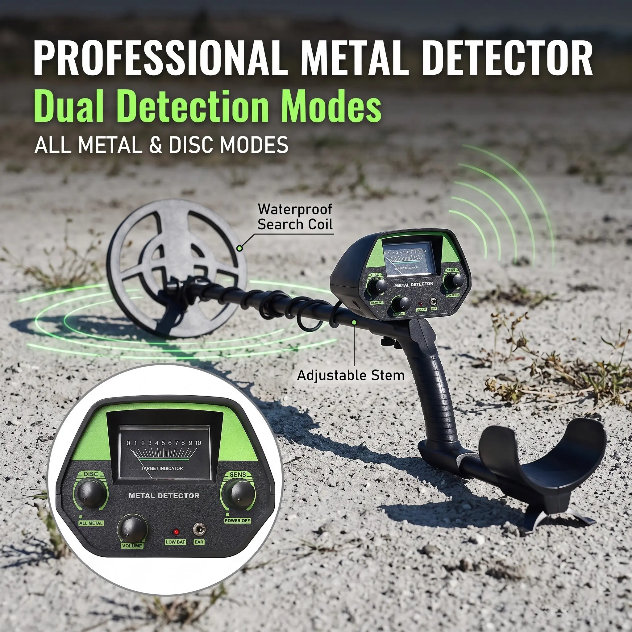 Underground Metal Detector for Treasure Hunting Gold Circuit Hot Sale Detecting Coins and Treasures