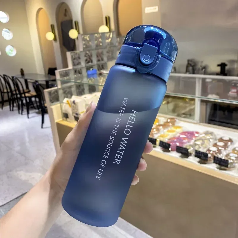 New 780ml Plastic Water Bottle for Drinking Portable Sport Tea Coffee Cup Kitchen Tools Kids Water Bottle for School Transparent