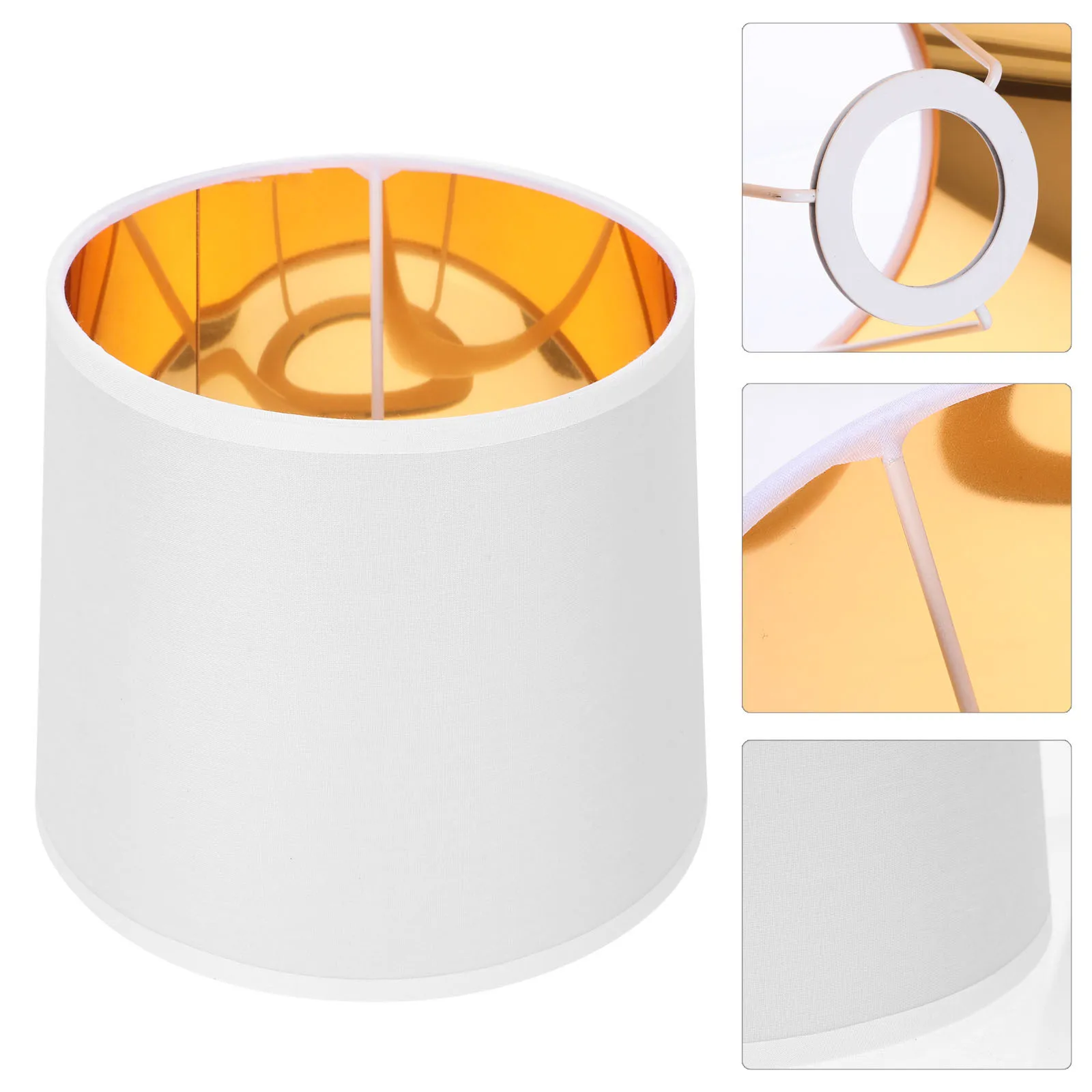 

Linen Lampshade Replacement Round Table Lamp Cover Bedroom Living Room Decorative Lamp Shade Floor Light Lampshade