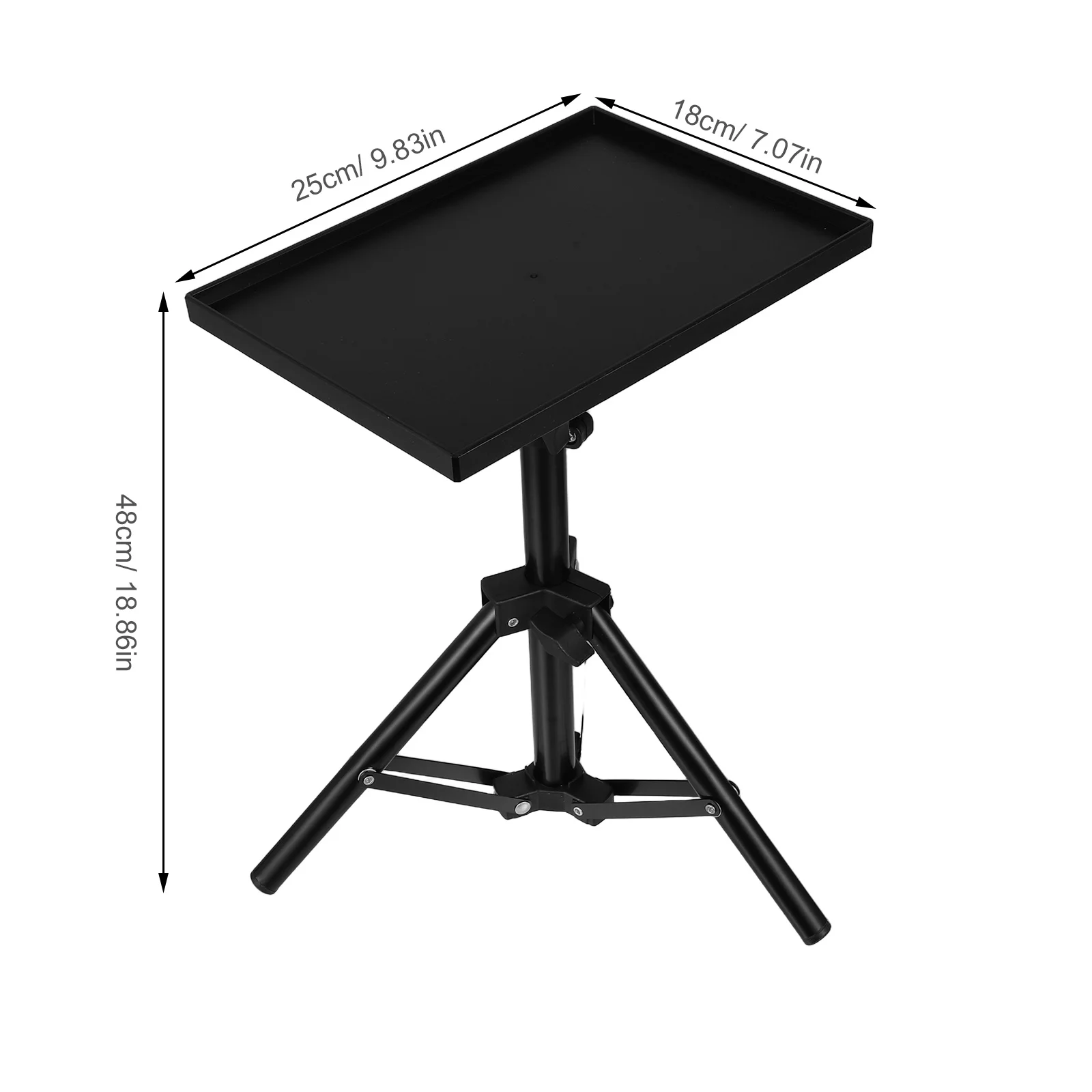 حامل جهاز عرض قابل للتعديل ارتفاع ترايبود لأجهزة الكمبيوتر المحمول العارض في الهواء الطلق استخدام داخلي جبل الرف حامل متعدد الوظائف طويل القامة