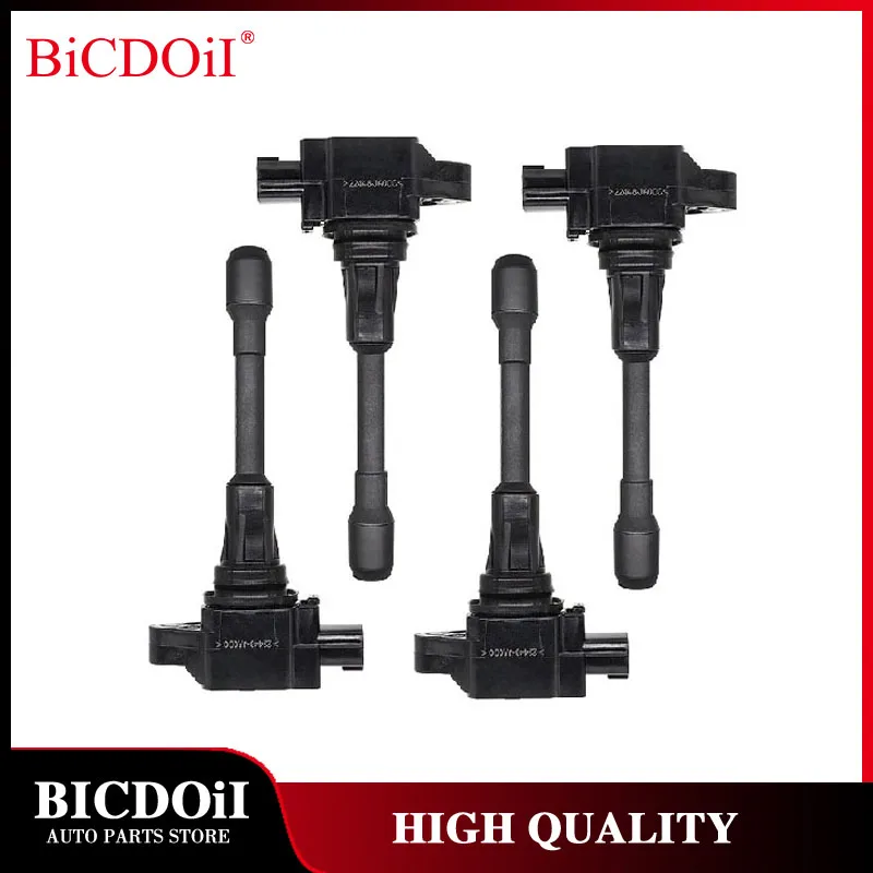 4Pcs 22448-JA00C Car Ignition Coil For Nissan TIIDA Cube Altima X-Trail Rogue Versa Sentra Qashqai Infiniti M56 FX50 22448JA00C