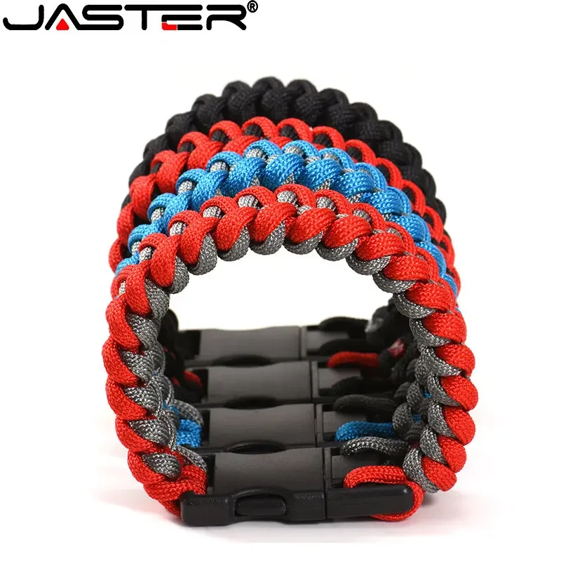 New Nylon Braided Bracelet USB Flash Drive 64GB 4 Colors Creative Gift Pen Drives 32GB 16GB 8GB 4G Funny Memory Stick 2.0 U Disk