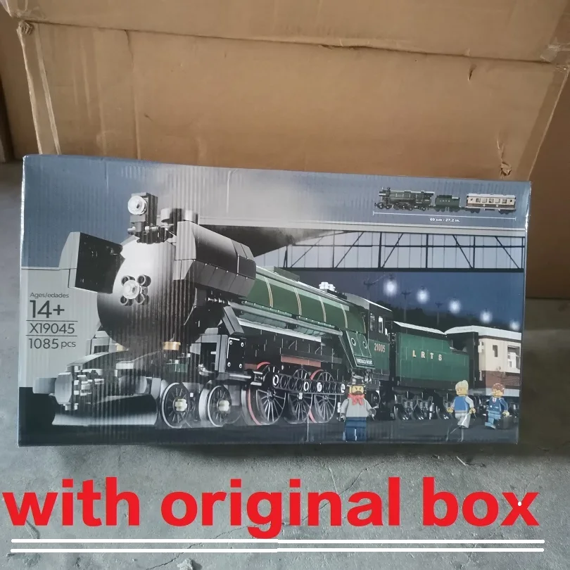 

С оригинальной коробкой в наличии 21005 10194 Изумрудный ночной поезд Строительные блоки Кирпич День рождения Рождество Подарок Модель комплект игрушки 1085 шт.
