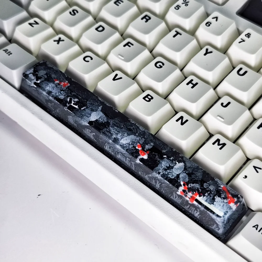 Imagem -03 - Personalizado 6.25u Espaço Resina Keycaps Oem Keycaps Faça Você Mesmo Calor-sublimação Adaptado para Cereja Teclados Mecânicos Pbt