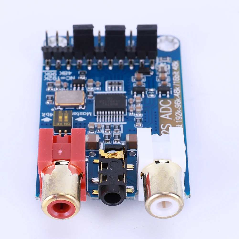 

I2S ADC HiFi Audio Acquisition Card Module 24BIT 192K 96K 48K Master Slave Mode Development Board Support 3.5MM/RCA Input