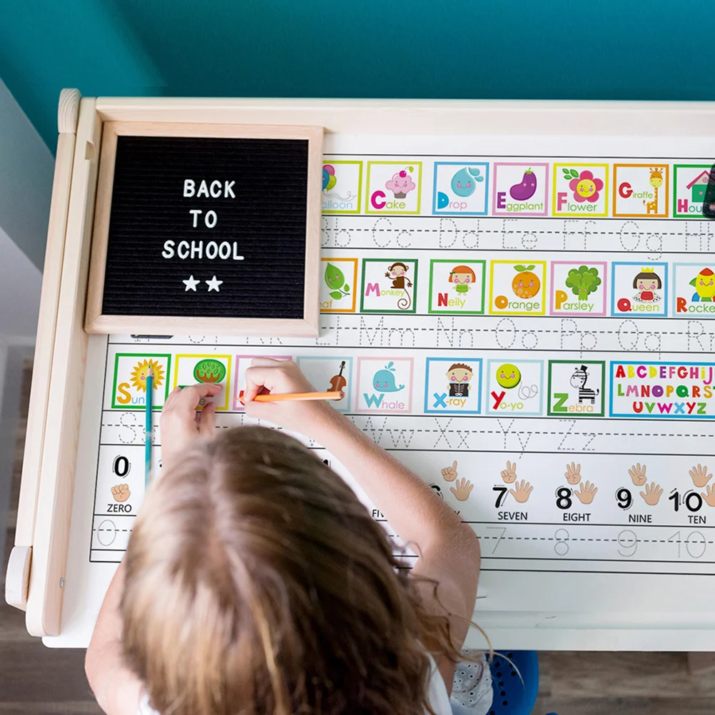 

1Set Alphabet Wall Sticker Colorful Peel and Stick Educational Learning Decal for Kindergarten Bedroom Wall Decor Study