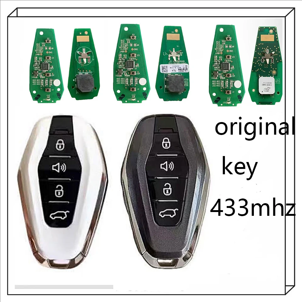 Original Smart Remote Key ID46 47 4A 433MHz for Chery Jetour X70 X70S X70M X90 X95 VT9 Jetour X70 Plus