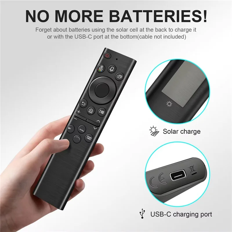 A47F-استبدال BN59-01385A جهاز التحكم عن بعد الصوتي الشمسي للتلفزيون الذكي 2020-2023 Neo QLED 4K 8K Ultra HD Tvs