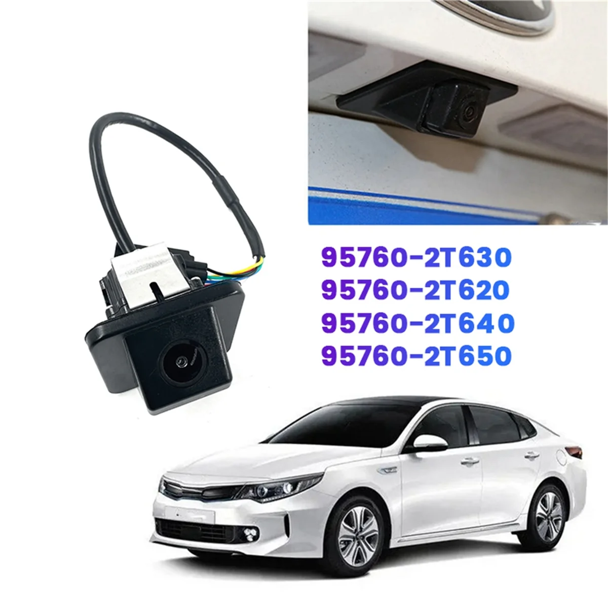 Car Rear View Camera 95760-2T630 95760-2T620 for Kia Optima 2013-2016 Back-Up Parking Assist Camera 957602T650 2T640