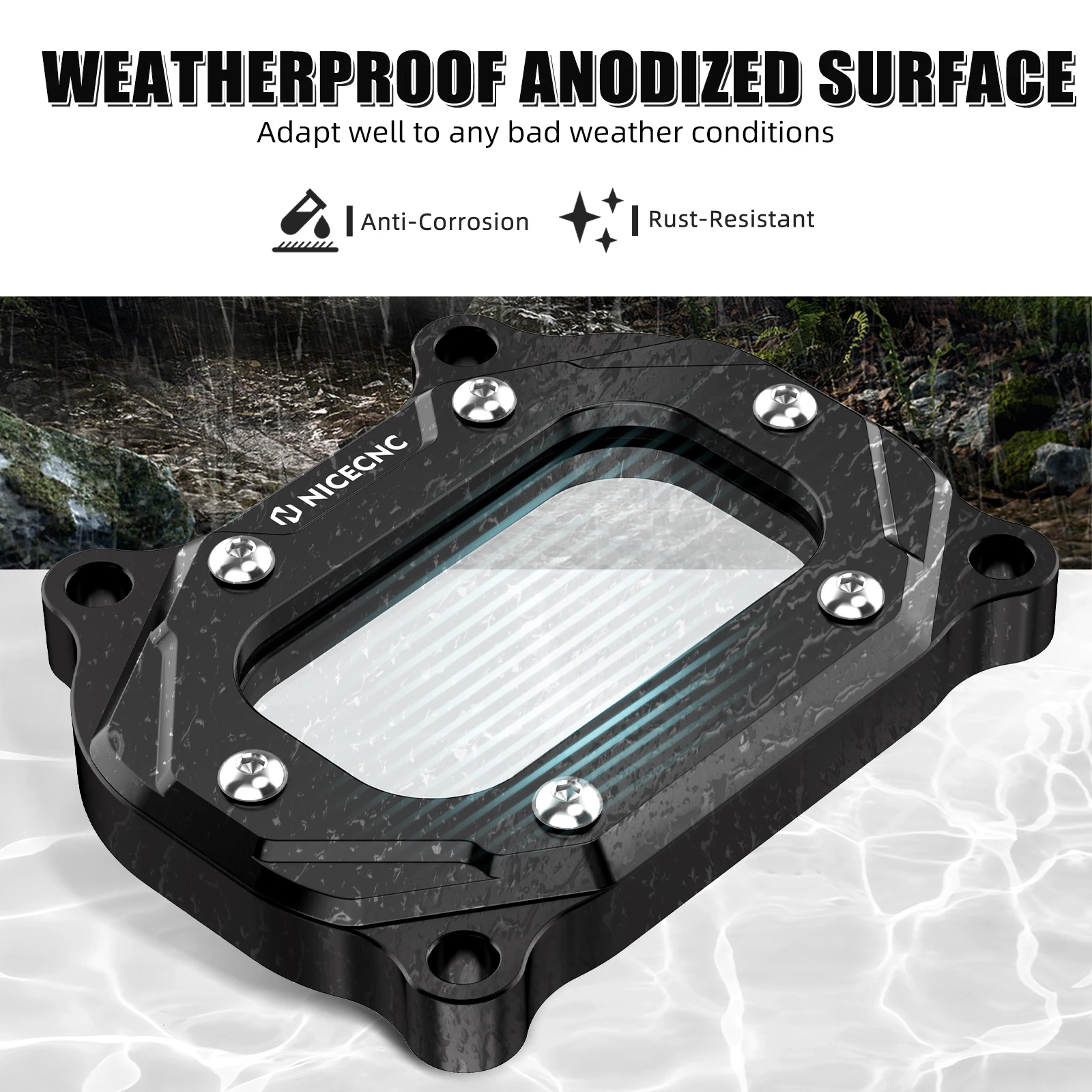 NICECNC Seitenabdeckung für Zylinderkopf für Yamaha Raptor 700 2006-2026 ATV, für Yamaha Raptor 700R 2009-2026, Grizzly 700, Kodiak – Detail 19