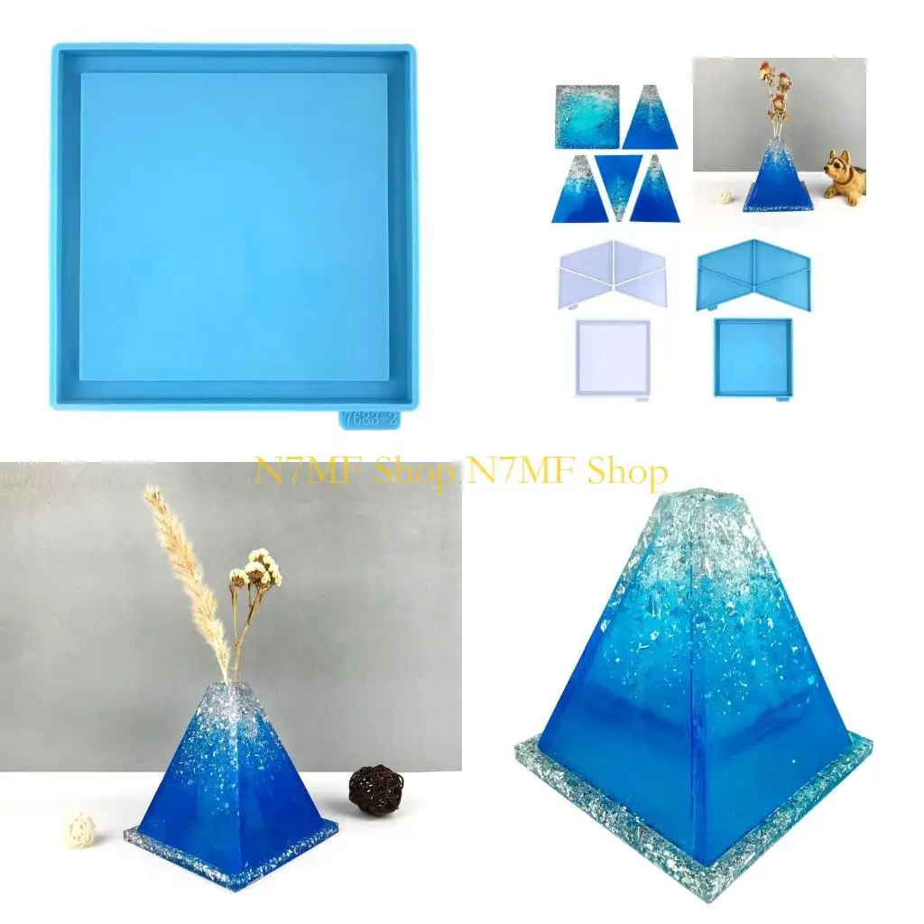 

N7MF Flower Vase Resin Mold Silicone Crystal Epoxy Mold for DIY Crafts Home Decors