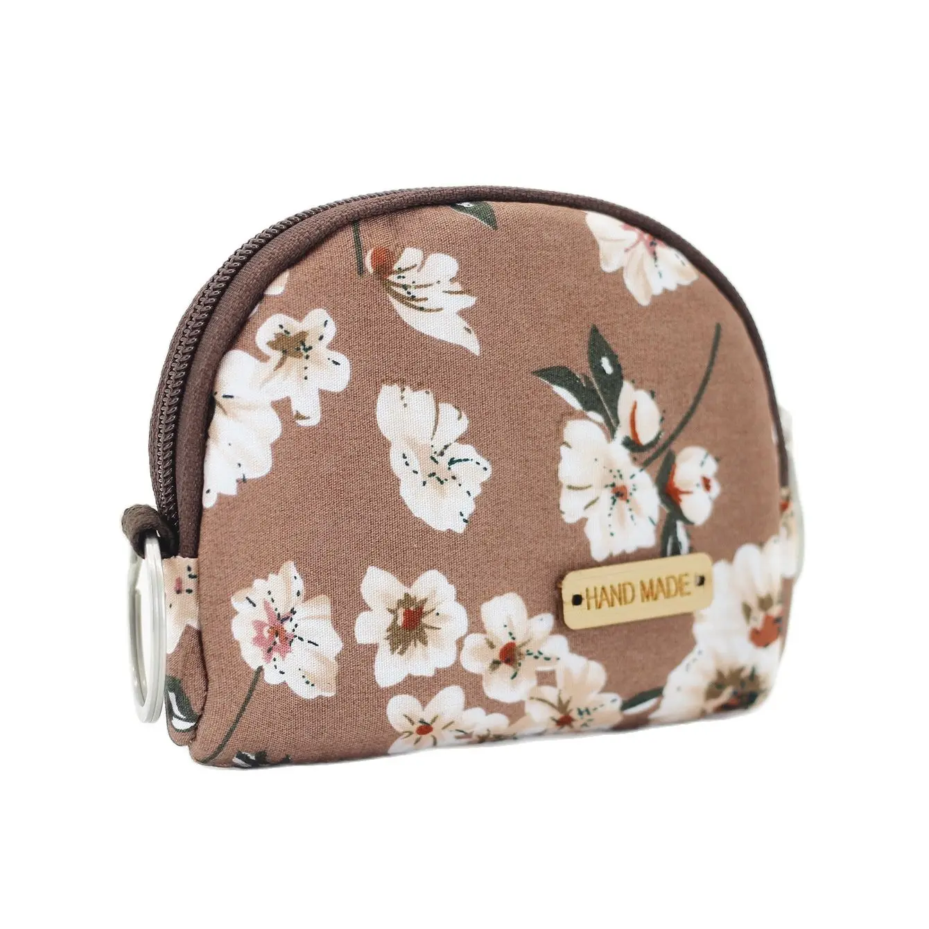 Women's Cotton Floral Printing Coin Purse Female Key Wallet Small Keychain Money Pouch Card Bag Ladies Handbag Bolsa for Girls