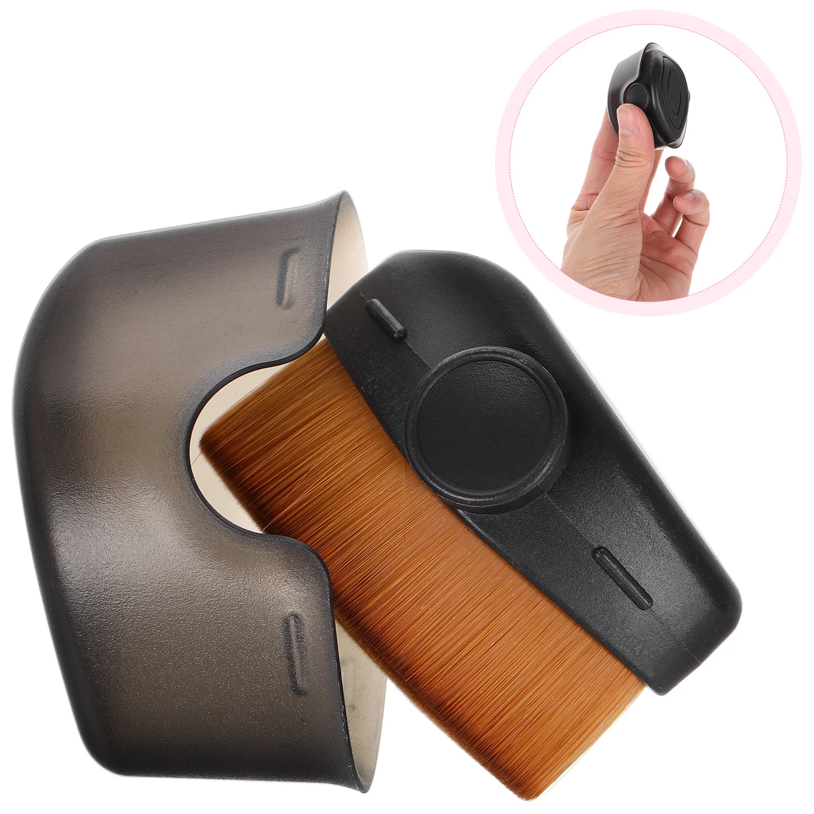 

Dense Foundation Makeup Brush Portable Brush with Cover for Even Blending Liquid Powder Facial Makeup Tool Foundation Brushes