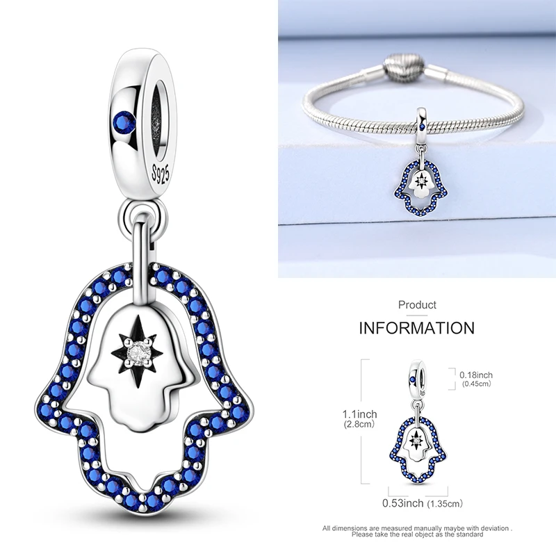 925 Sterling Silber Charm-Perlen Vierblättriges Kleeblatt Delfin Sonne Mond Kirsche Motorrad Reise DIY Armband Halskette Geschenk für Frauen – Detail 26
