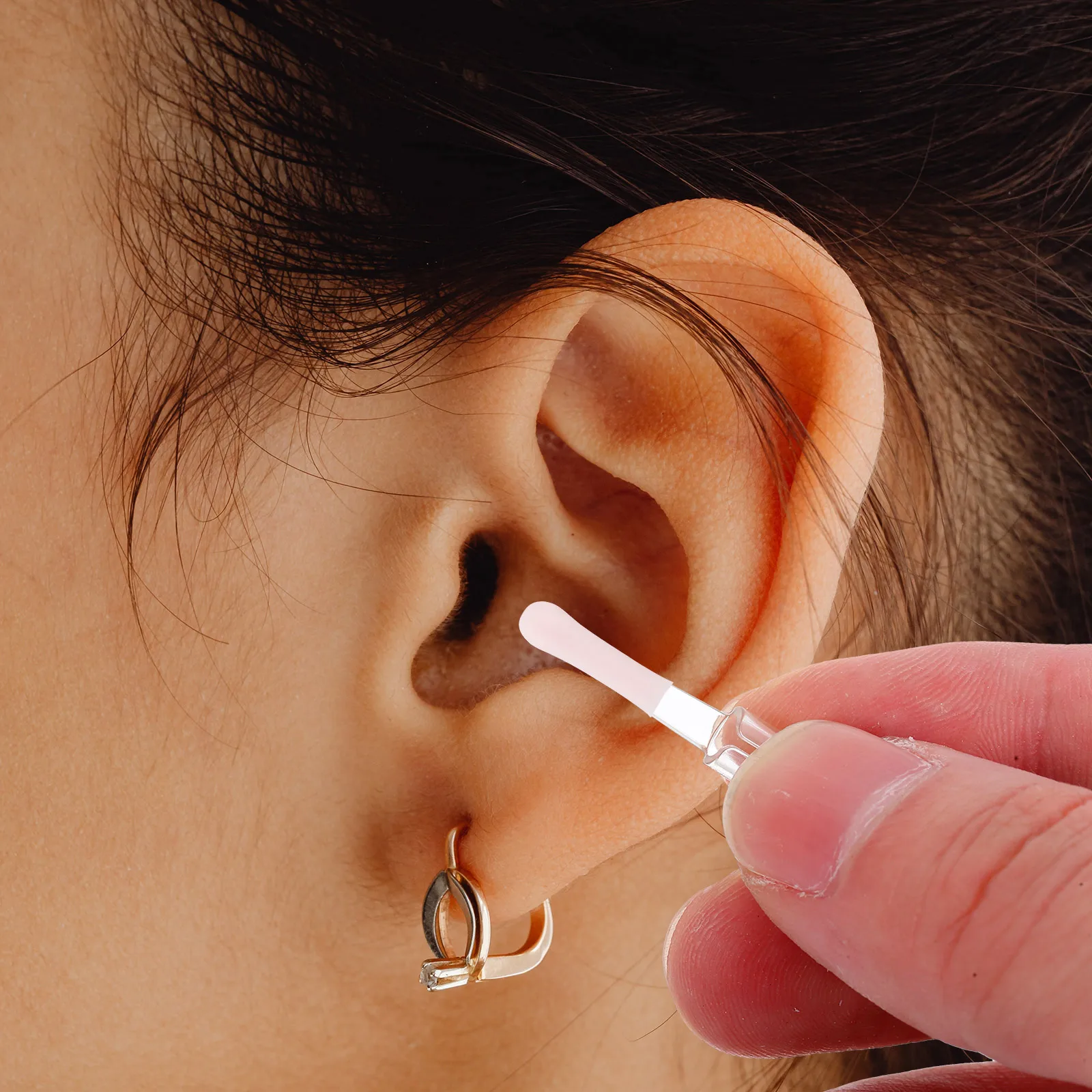 

10Pcs Ear Spoon Cover Silicone Replacement Sleeves for Safe Comfortable Ear Cleaning Earwax Removal Scoop Accessories Visual