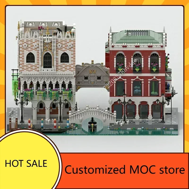 Venice Palaces MOC Holiday streetview Puzzles CityArchitecture Creative CityArchitecture Christmas DIYAssembly Birthday Toy Gift