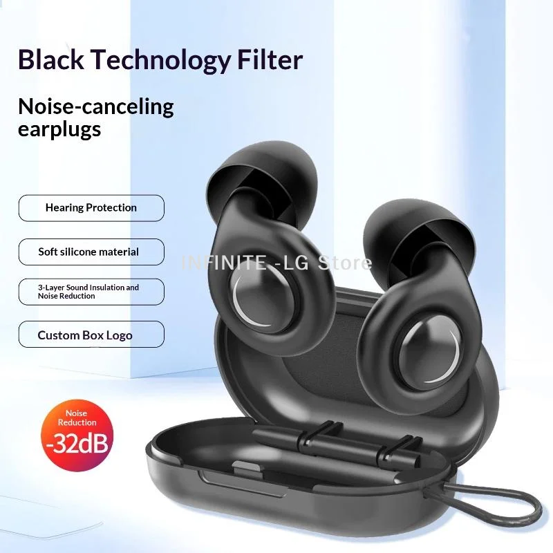 Ear Plugs For Sleeping Noise Cancelling Reduction Soft Silicone EarPlug For Concert Travel Focus For Hearing Protection