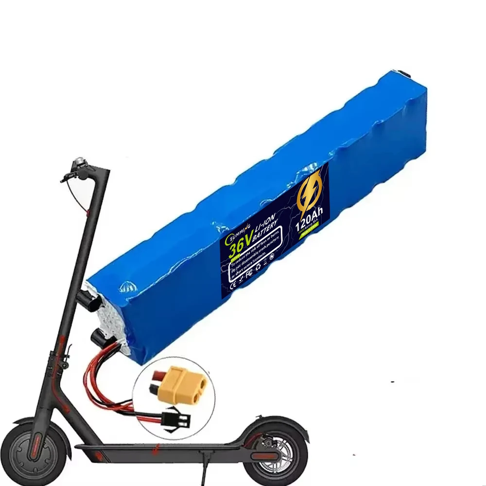 

Replacement 36V120Ah Lithium-Ion Battery for Xiaomi M365 Electric Scooter,18650 Rechargeable E-Scooter Pack,Long Ride High Power