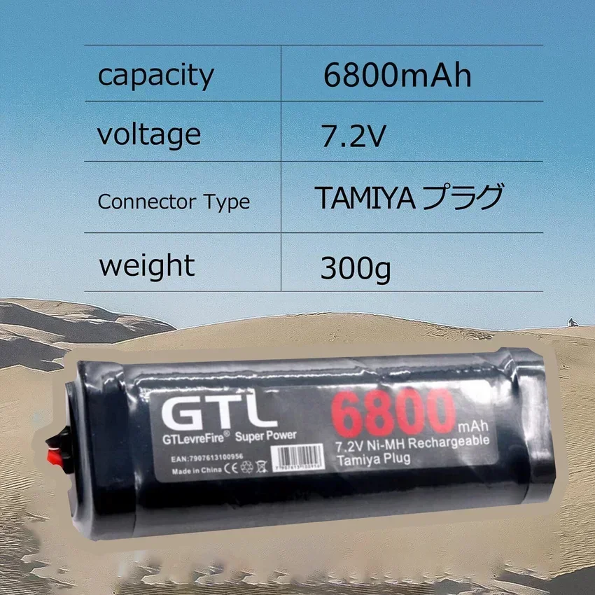 جديد 7.2 فولت 6800 مللي أمبير بطارية النيكل الهيدروجين حزمة RC سيارة شاحنة Bugibot خزان النيكل الهيدروجين بطارية رمادي عشاء إمدادات الطاقة