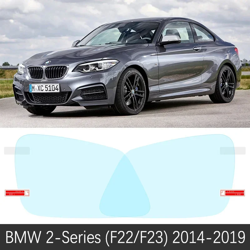 Full Cover Anti Fog Rainproof Film For BMW 2 Series F22 F45 Coupe Gran Active Tourer 218i 220i 228 Rearview Mirror Accessories