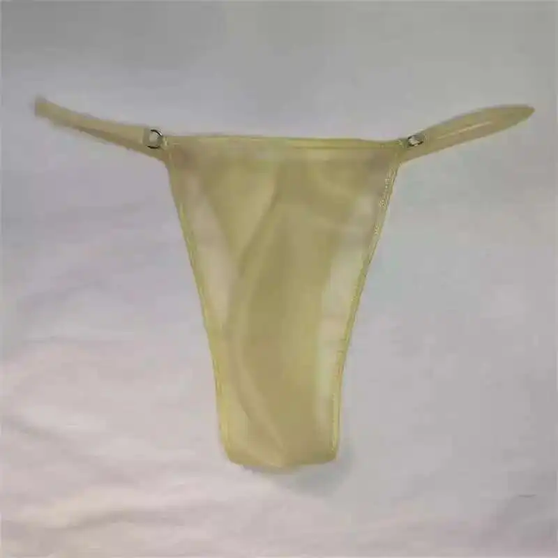Waist76.6-100cm Latex Leather G String Underpants Men Lingerie Panties Crotch Length22cm Plus Size Underwear Sexy Briefs