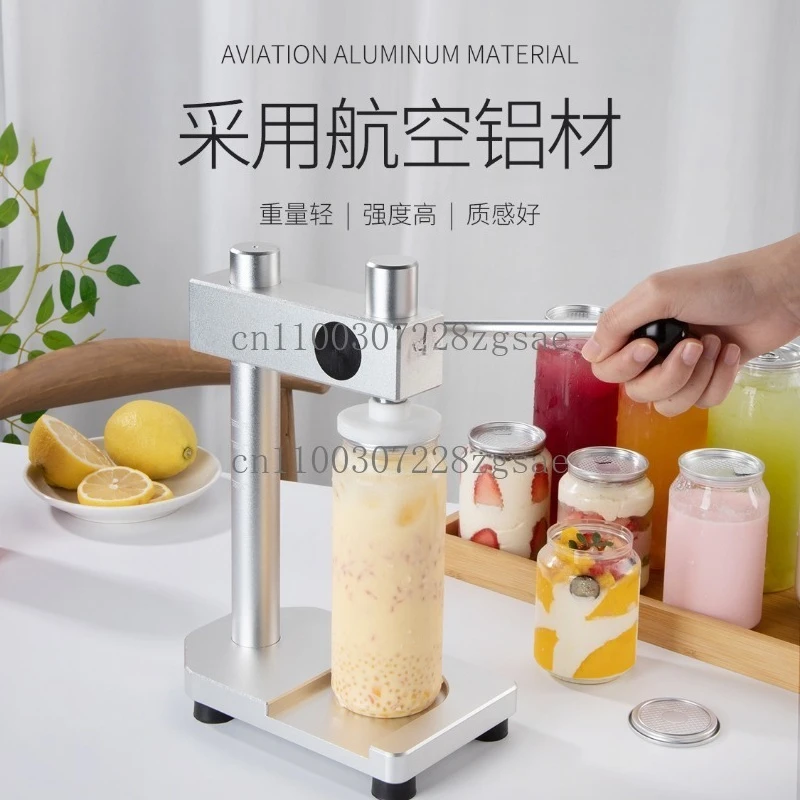 Manual disposable can hand automatic sealing machine milk tea commercial capping machine/spot
