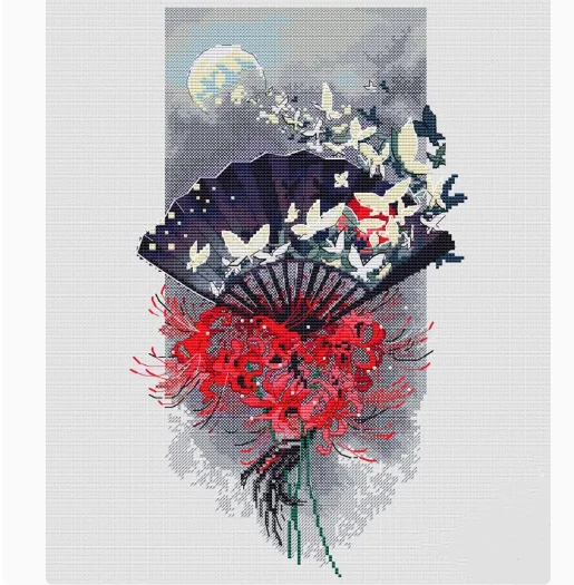 

Clover Magic Broom 14CT 25 * 38CM 14CT Cotton DIY Cross Stitch Sets Chinese Cross-stitch Kits Embroidery Needlework