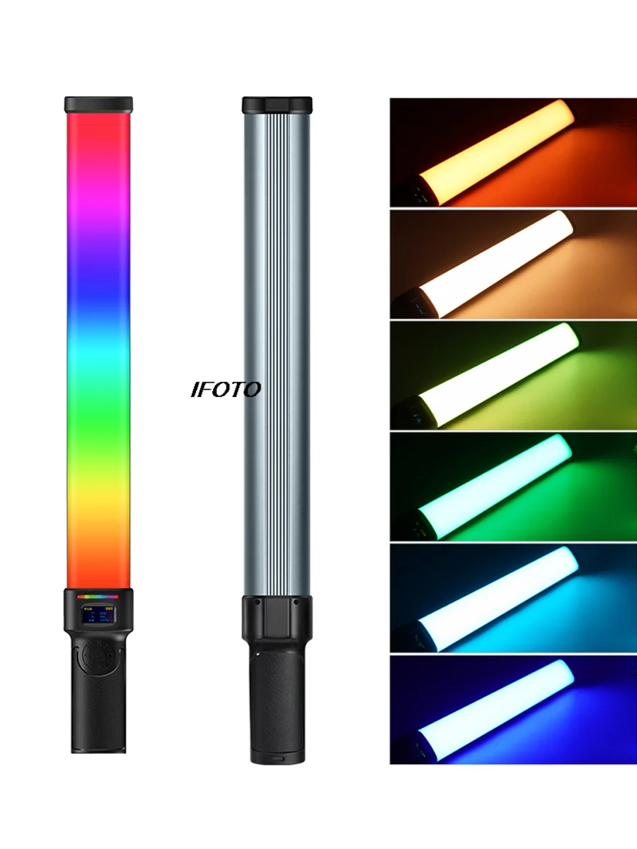 VLOGLITE W270RGB 20W LED Video Fill Light Handheld Night Portrait Stick Light Shooting Beater Light Outdoor