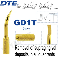 Woodpecker DTE Dental Ultrasonic Scaler Tips Scaling Tips GD1T Fit NSK SATELEC Scaler Handpiece Medical Accessories