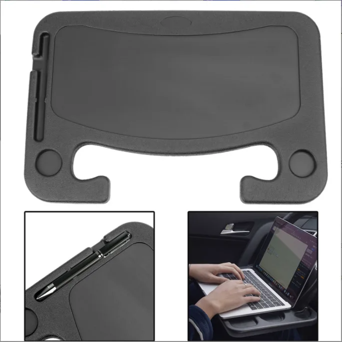 Car Steering Wheel Tray Board Laptop Computer Desk Mount Stand Eat Work Tray Board Interior Accessories Sundries Rack
