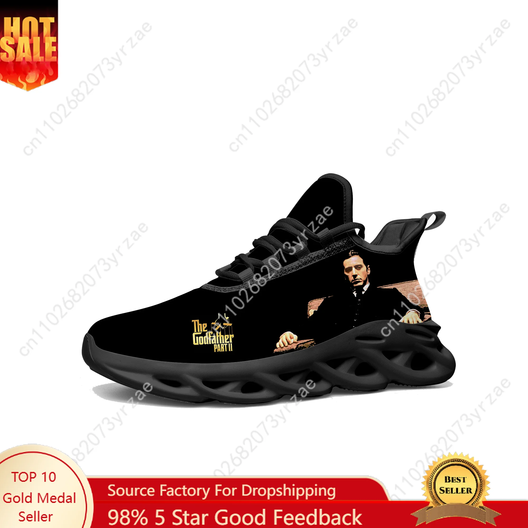 

The Godfather Part II Lace Mesh Shoes Flat Sneaker Mens Womens Sports Shoe High Quality Fashion Sports Sneakers Customize Footwe