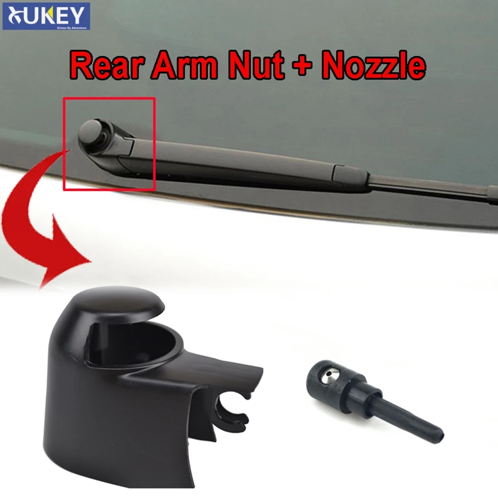 Rear Wiper Arm Cap Nut Washer Cover Jet Nozzle For VW Polo Passat B6 B7 Touran Tiguan Golf Scirocco Caddy Transporter