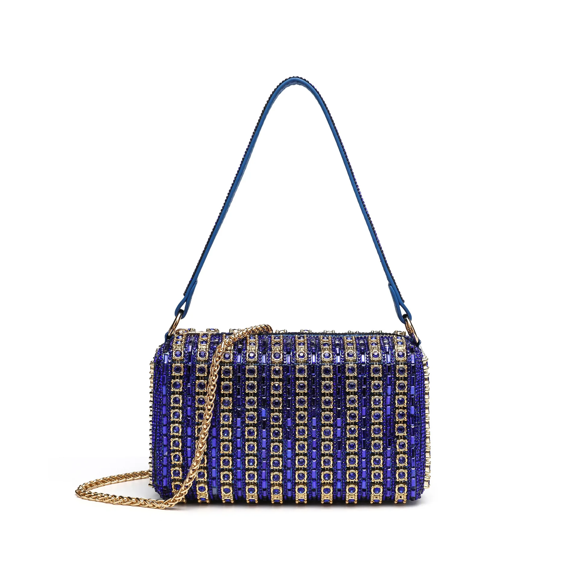 Niche design new full diamond dinner bag square diamond design party wedding eye-catching luxury